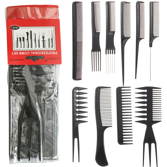 Barber Hairdressing Combs Multifunction Hair Detangler Comb