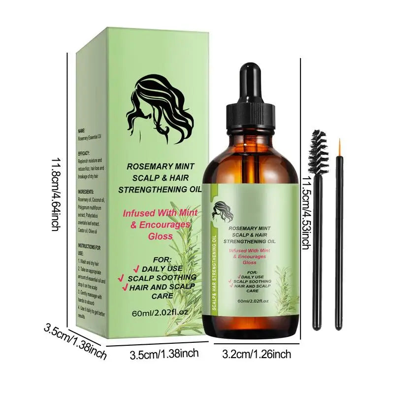 60ml Natural Rosemary  Hair Growth Oil