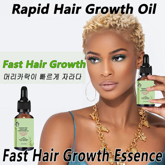 Hair Growth Essential Oil Rosemary Mint Hair Strengthening Oil